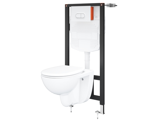 Cuvette WC suspendue céramique sans rebord NF VIONA 36,2 x 36,4 x 53,2 cm - Cooke and Lewis - Brico Dépôt