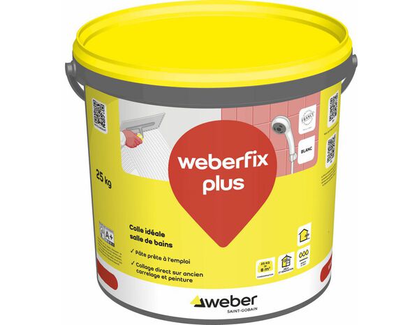 Pâte adhésive prête à l’emploi collage direct 15 kg intérieur et extérieur - Weber - Brico Dépôt