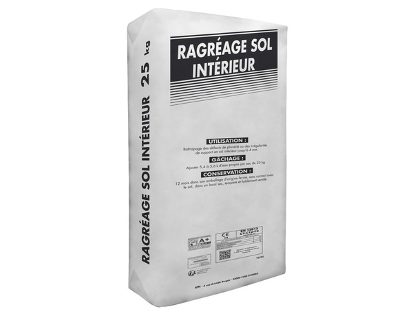 Ragréage sol intérieur 25 kg P2 épaisseur 2 à 4 mm - VPI - Brico Dépôt