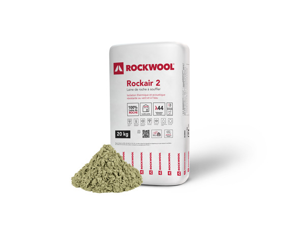 Laine de roche à souffler Rockair 2 - Sac de 20kg - Rockwool - Brico Dépôt