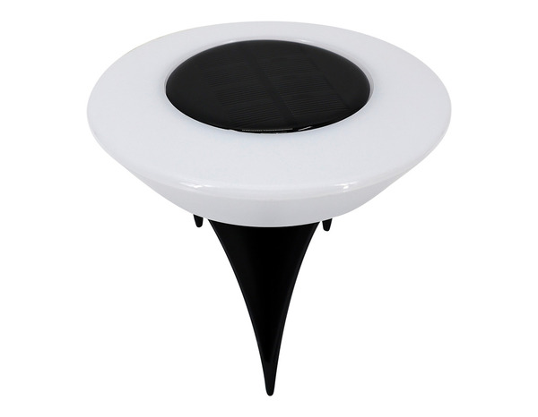 Lot de 4 spots solaires LED à piquer blanc 3000 K IP44 - Brico Dépôt