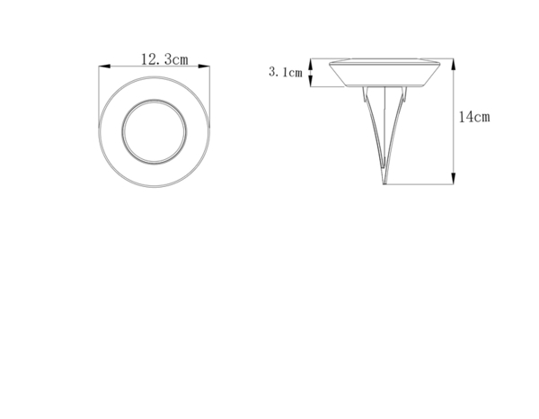 Lot de 4 spots solaires LED à piquer blanc 3000 K IP44 - Brico Dépôt