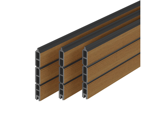 Lot de 3 lames clairevoie composite marron NEVA 179,1 x 15,7 x 2,15 cm - Marque BLOOMA - Brico Dépôt