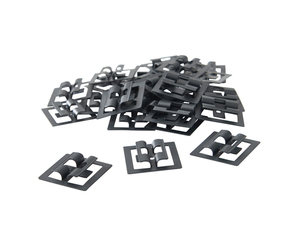 Kit fixation acier inoxydable noir pour lames de terrasse composite NEVA 6,6 m² - Marque BLOOMA - Brico Dépôt