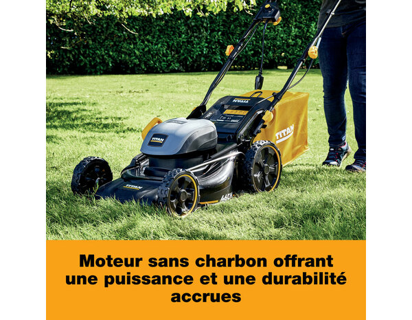 Tondeuse électrique 3-en-1 autotractée 1800 W 46 cm - Titan - Brico Dépôt
