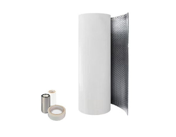 Kit isolation thermique porte de garage aluminium blanc métallisé - 0,6 x 10 m - Brico Dépôt