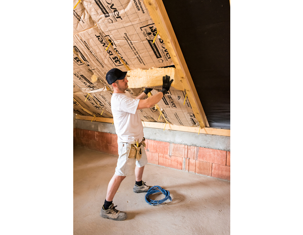 Rouleau laine de verre kraft 280 mm combles aménagés 35 R: 8 - 2 x 1,2 m - Isover - Brico Dépôt