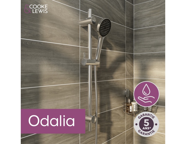 Douchette chrome 1 jet diamètre 10 cm ODALIA - Cooke and Lewis - Brico Dépôt