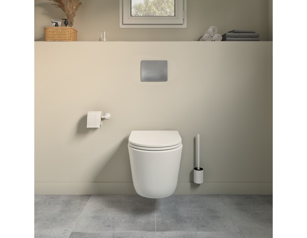 Pack WC suspendu Zagar - Loria - réservoir mécanique 3/6L - cuvette sans rebord et chasse d'eau vortex - Brico Dépôt