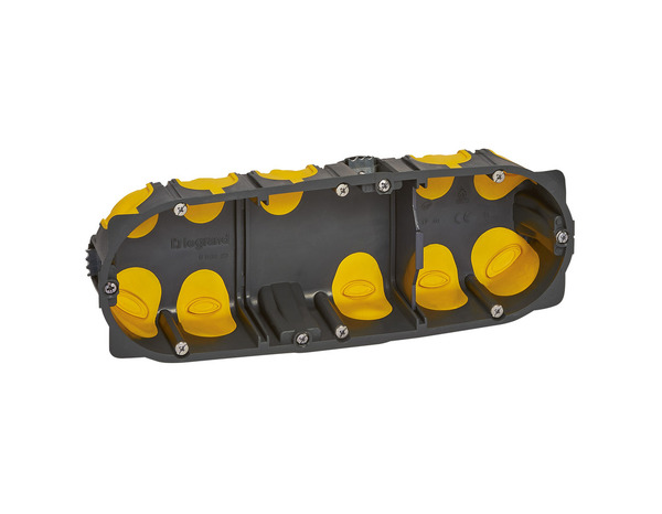 Boîte à encastrer Eco Batibox profondeur 40 mm pour plaque de plâtre – 3 postes - Legrand - Brico Dépôt