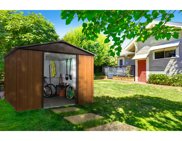 Abri de jardin métal double porte 3,69 m² - Brico Dépôt