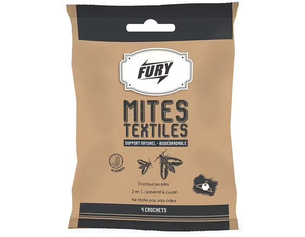 Lot de 4 crochets anti-mites textiles - Brico Dépôt