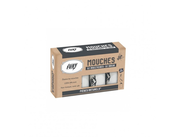 Lot de 4 rubans attrape-mouches sans odeur - Brico Dépôt