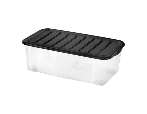 Boîte de rangement transparente avec couvercle 4,7 L - Brico Dépôt