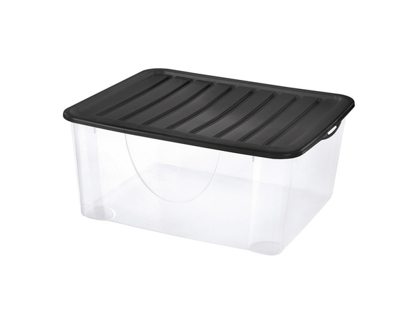 Boîte de rangement transparente avec couvercle 16,7 L - Brico Dépôt