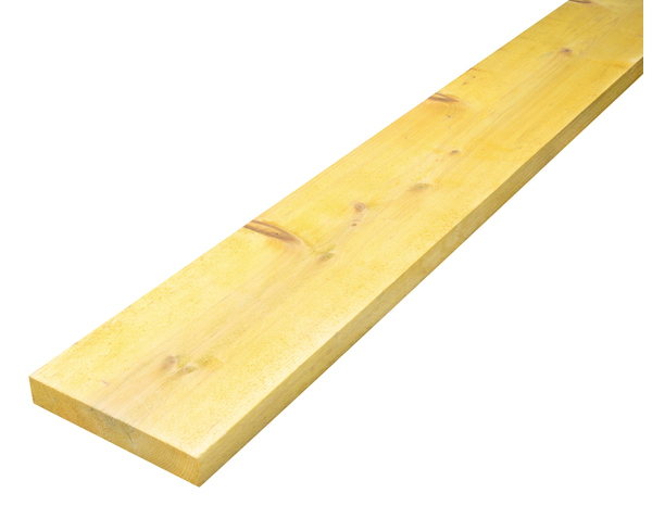 Solivette en épicéa traitée classe 2 - L. 4000 x l. 175 x Ép. 32 mm - Brico Dépôt