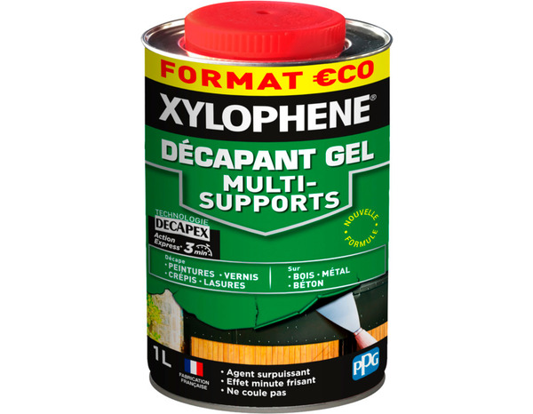 Décapant multi-supports pour peintures, vernis, crépis et lasures 1 L - Xylophene - Brico Dépôt