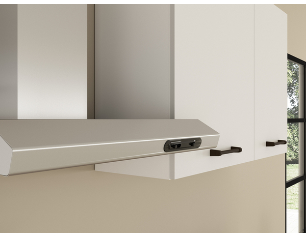 Cuisine équipée blanc mat électroménager inclus LUNA 270 cm - Brico Dépôt