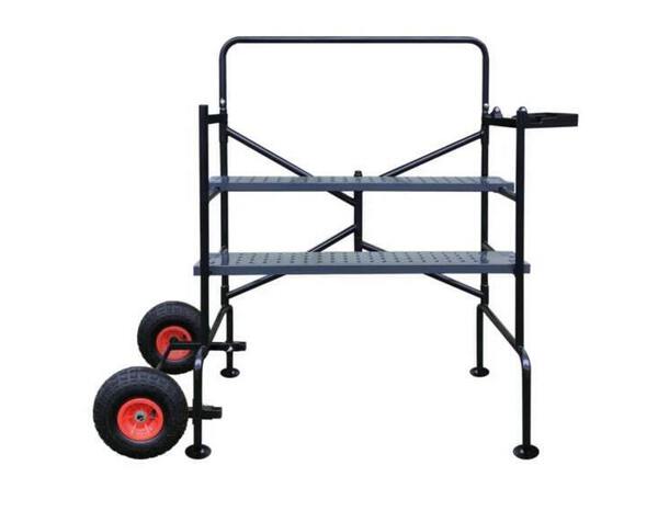 Échafaudage mobile acier pliable avec roues et plateaux réglables 2,85 m - Brico Dépôt