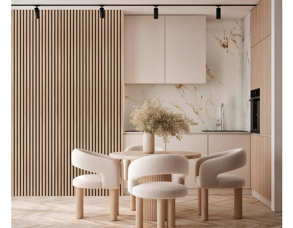 Lot de 4 Panneaux tasseaux chêne clair L. 2500 x l. 237 mm - Brico Dépôt