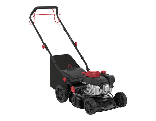 Tondeuse thermique poussée 41 cm moteur 132 cm³ bac 45 L avec mulching - Brico Dépôt
