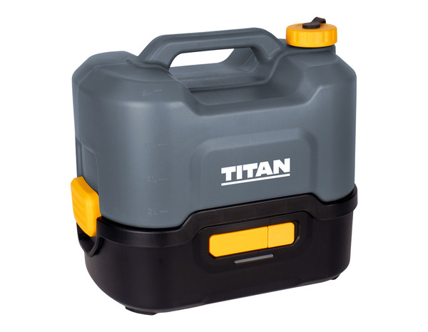 Pulvérisateur batterie 12 V 8 L pression 5 à 7 bars tuyau 3 m - Titan - Brico Dépôt