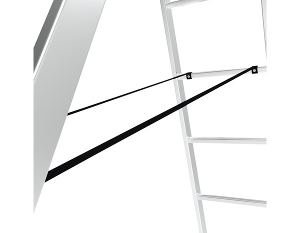 Échelle transformable aluminium 3 x 11 barreaux 4 positions H. 6.49 m - MAGNUSSON - Brico Dépôt