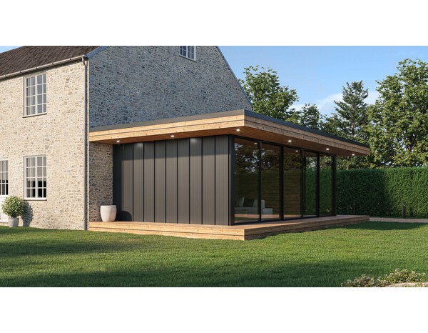 Bardage métal Clipeo aspect joint debout - L. 300 x l. 45 cm - Bacacier - Brico Dépôt