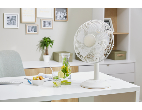 Ventilateur de table 35 W avec 3 vitesses oscillant diamètre 36 cm - Brico Dépôt