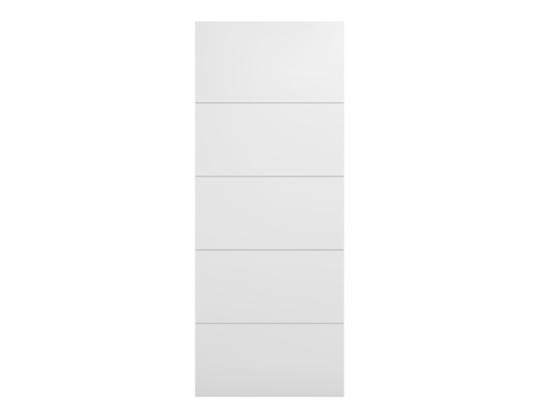 Porte coulissante MDF blanc mat 204 x 93 cm ép. 35 mm - GEOM - Brico Dépôt