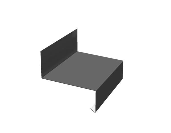 Bavette de départ joint debout bardage gris graphite L. 210 cm - Bacacier - Brico Dépôt