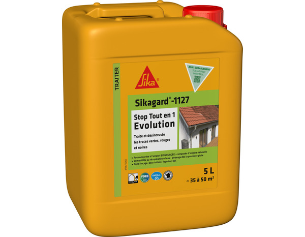 Nettoyant extérieur multi-support Sikagard-1127 Stop Tout en 1 Evolution 20 L - Sika - Brico Dépôt