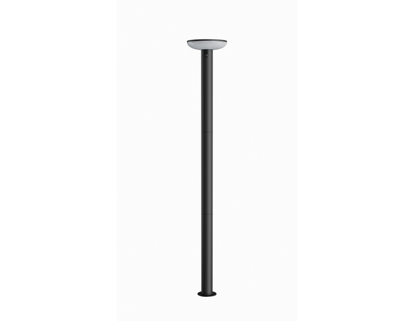 Lampadaire solaire LED détecteur 1000 lm IP44 hauteur réglable 200 cm télécommande - Brico Dépôt