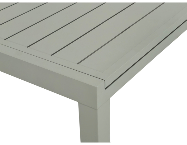Table de jardin extensible aluminium vert lichen 8 à 12 personnes - 200/320 x 100 cm - Brico Dépôt