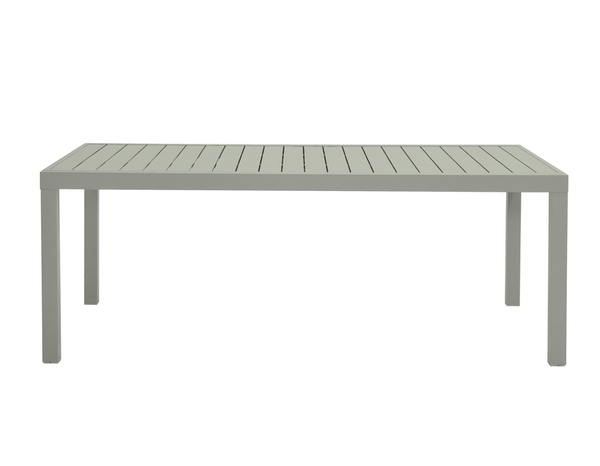 Table de jardin extensible aluminium vert lichen 8 à 12 personnes - 200/320 x 100 cm - Brico Dépôt