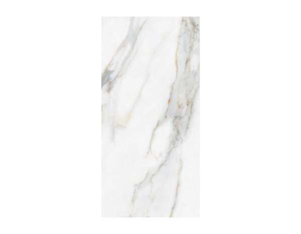 Carrelage sol intérieur grès cérame émaillé blanc aspect marbre CALACATTA ORO 60 x 120 cm - Brico Dépôt