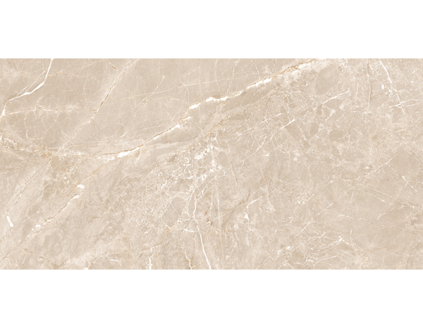 Carrelage sol intérieur grès cérame émaillé ivoire aspect marbre SUPREME 60 x 120 cm - Brico Dépôt