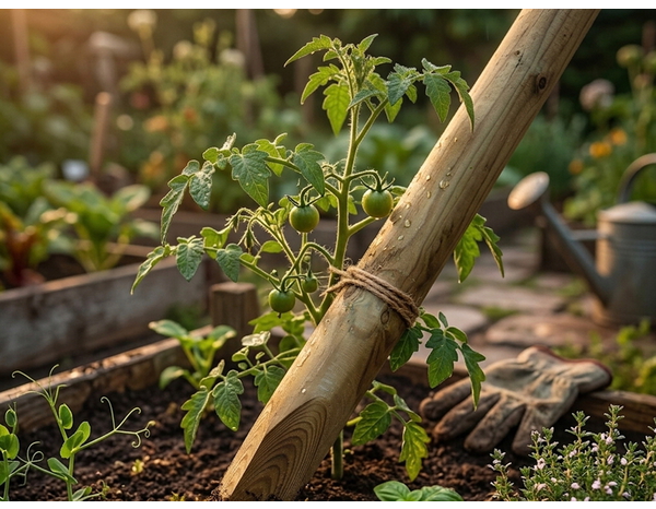 Tuteur bois pin autoclave circulaire H. 200 cm diamètre 4 cm - Brico Dépôt