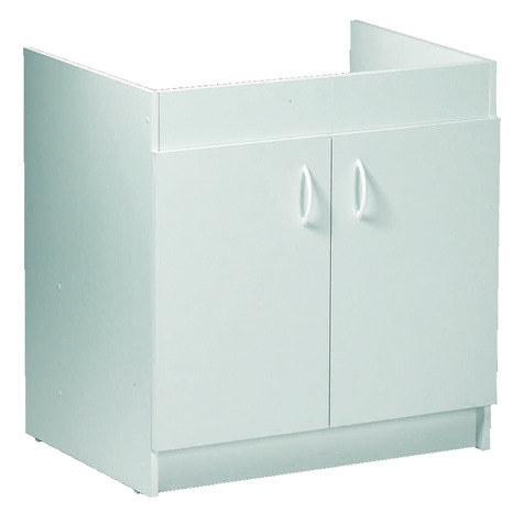 Meuble sous-évier de cuisine  2 portes 2 portes l. 80 cm - Kalis - Brico Dépôt