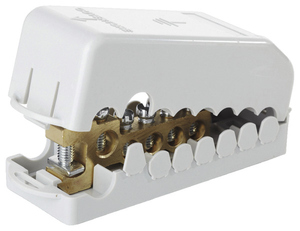 Répartiteur de terre, acceptant 1 câble 35mm² maxi sans coupure - Brico Dépôt