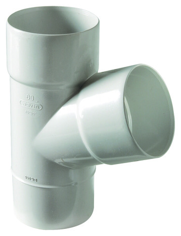Té en PVC 67 ° gris M/F dév. 25 mm pour raccordement - Brico Dépôt