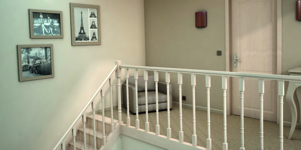 Poteau rectangle en bois de hêtre 70x57x1020 mm - Brico Dépôt