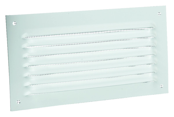 Grille métal horizontale alu blanc - 190 x 100 mm - Brico Dépôt