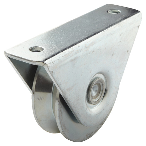 Roue gorge V en zinc blanc Ø 80 mm - AFBAT - Brico Dépôt