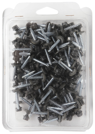 Kit 100 fixations pour tôle graphite - Brico Dépôt