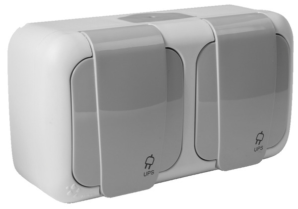 Double prise 2P+T étanche IP54 - Siemens - Brico Dépôt