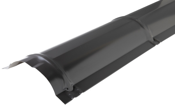 Faîtière demi-ronde pour plaque imitation tuile gris graphite - Brico Dépôt