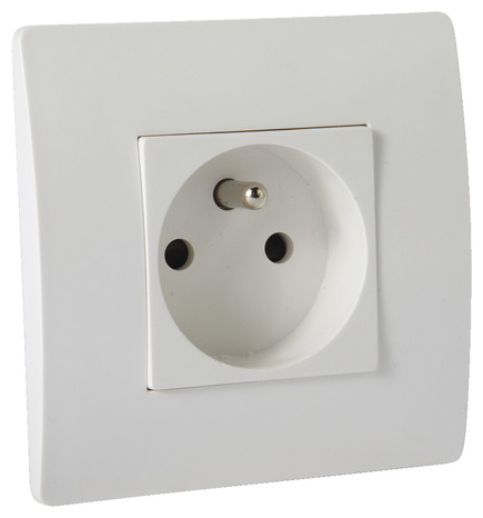 Prise avec terre blanc - Brico Dépôt