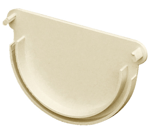 Fond de naissance en PVC ton sable avec profilé de gouttière de 33 mm - Brico Dépôt