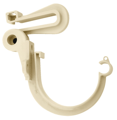 Crochet bandeau 16 mm avec étrier réglable PVC ton sable - Brico Dépôt